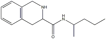 N-(1-methylbutyl)-1,2,3,4-tetrahydroisoquinoline-3-carboxamide Struktur