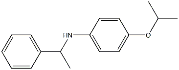 N-(1-phenylethyl)-4-(propan-2-yloxy)aniline Struktur