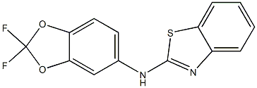 N-(2,2-difluoro-2H-1,3-benzodioxol-5-yl)-1,3-benzothiazol-2-amine Struktur