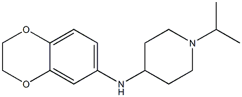 N-(2,3-dihydro-1,4-benzodioxin-6-yl)-1-(propan-2-yl)piperidin-4-amine Struktur