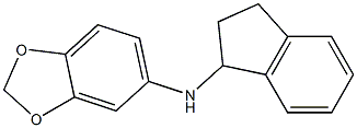 N-(2,3-dihydro-1H-inden-1-yl)-2H-1,3-benzodioxol-5-amine Struktur