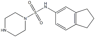 N-(2,3-dihydro-1H-inden-5-yl)piperazine-1-sulfonamide Struktur