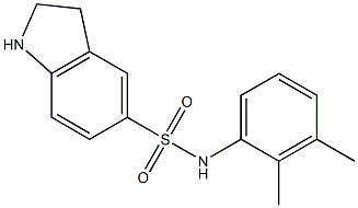 N-(2,3-dimethylphenyl)-2,3-dihydro-1H-indole-5-sulfonamide Struktur