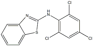 N-(2,4,6-trichlorophenyl)-1,3-benzothiazol-2-amine Struktur