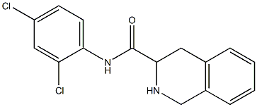 N-(2,4-dichlorophenyl)-1,2,3,4-tetrahydroisoquinoline-3-carboxamide Struktur