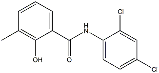 N-(2,4-dichlorophenyl)-2-hydroxy-3-methylbenzamide Struktur