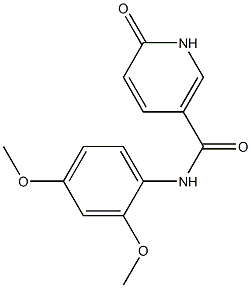 N-(2,4-dimethoxyphenyl)-6-oxo-1,6-dihydropyridine-3-carboxamide Struktur