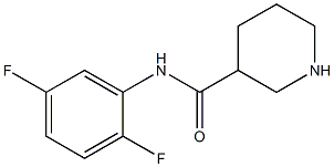 N-(2,5-difluorophenyl)piperidine-3-carboxamide Struktur