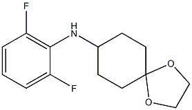 N-(2,6-difluorophenyl)-1,4-dioxaspiro[4.5]decan-8-amine Struktur