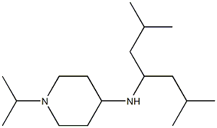 N-(2,6-dimethylheptan-4-yl)-1-(propan-2-yl)piperidin-4-amine Struktur