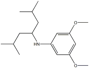 N-(2,6-dimethylheptan-4-yl)-3,5-dimethoxyaniline Struktur