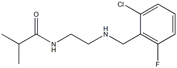 N-(2-{[(2-chloro-6-fluorophenyl)methyl]amino}ethyl)-2-methylpropanamide Struktur