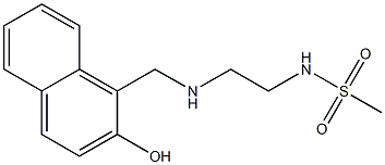 N-(2-{[(2-hydroxynaphthalen-1-yl)methyl]amino}ethyl)methanesulfonamide Struktur