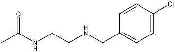 N-(2-{[(4-chlorophenyl)methyl]amino}ethyl)acetamide Struktur