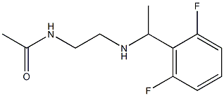 N-(2-{[1-(2,6-difluorophenyl)ethyl]amino}ethyl)acetamide Struktur