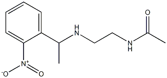 N-(2-{[1-(2-nitrophenyl)ethyl]amino}ethyl)acetamide Struktur