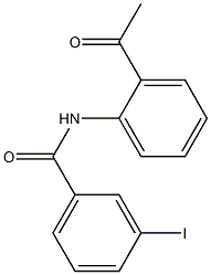 N-(2-acetylphenyl)-3-iodobenzamide Struktur