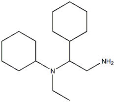 N-(2-amino-1-cyclohexylethyl)-N-ethylcyclohexanamine Struktur