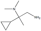 N-(2-amino-1-cyclopropyl-1-methylethyl)-N,N-dimethylamine Struktur