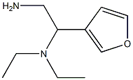 N-(2-amino-1-tetrahydrofuran-3-ylethyl)-N,N-diethylamine Struktur