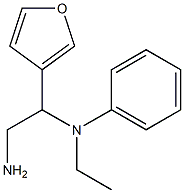 N-(2-amino-1-tetrahydrofuran-3-ylethyl)-N-ethyl-N-phenylamine Struktur