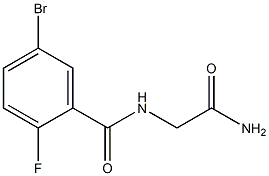 N-(2-amino-2-oxoethyl)-5-bromo-2-fluorobenzamide Struktur