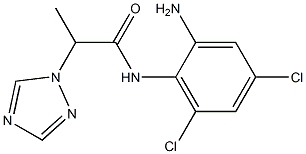 N-(2-amino-4,6-dichlorophenyl)-2-(1H-1,2,4-triazol-1-yl)propanamide Struktur