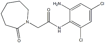 N-(2-amino-4,6-dichlorophenyl)-2-(2-oxoazepan-1-yl)acetamide Struktur