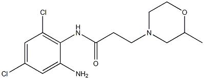 N-(2-amino-4,6-dichlorophenyl)-3-(2-methylmorpholin-4-yl)propanamide Struktur