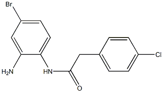 N-(2-amino-4-bromophenyl)-2-(4-chlorophenyl)acetamide Struktur