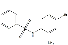 N-(2-amino-4-bromophenyl)-2,5-dimethylbenzene-1-sulfonamide Struktur