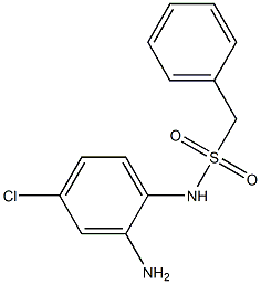 N-(2-amino-4-chlorophenyl)-1-phenylmethanesulfonamide Struktur