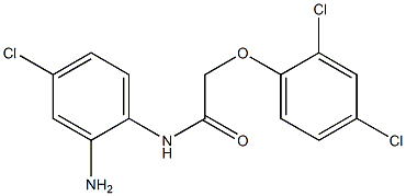 N-(2-amino-4-chlorophenyl)-2-(2,4-dichlorophenoxy)acetamide Struktur