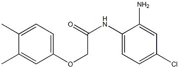 N-(2-amino-4-chlorophenyl)-2-(3,4-dimethylphenoxy)acetamide Struktur