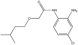 N-(2-amino-4-chlorophenyl)-2-(3-methylbutoxy)acetamide Struktur