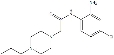 N-(2-amino-4-chlorophenyl)-2-(4-propylpiperazin-1-yl)acetamide Struktur