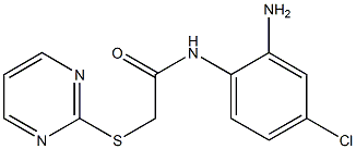 N-(2-amino-4-chlorophenyl)-2-(pyrimidin-2-ylsulfanyl)acetamide Struktur