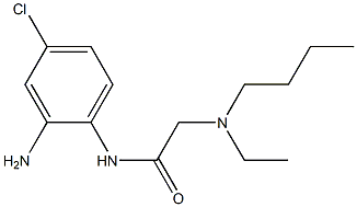 N-(2-amino-4-chlorophenyl)-2-[butyl(ethyl)amino]acetamide Struktur