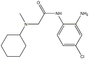 N-(2-amino-4-chlorophenyl)-2-[cyclohexyl(methyl)amino]acetamide Struktur