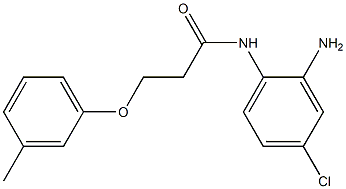 N-(2-amino-4-chlorophenyl)-3-(3-methylphenoxy)propanamide Struktur