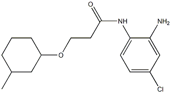 N-(2-amino-4-chlorophenyl)-3-[(3-methylcyclohexyl)oxy]propanamide Struktur