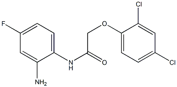 N-(2-amino-4-fluorophenyl)-2-(2,4-dichlorophenoxy)acetamide Struktur