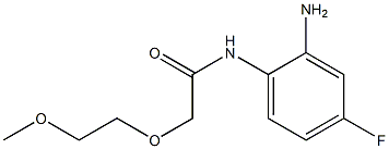 N-(2-amino-4-fluorophenyl)-2-(2-methoxyethoxy)acetamide Struktur