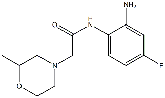 N-(2-amino-4-fluorophenyl)-2-(2-methylmorpholin-4-yl)acetamide Struktur