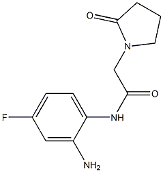 N-(2-amino-4-fluorophenyl)-2-(2-oxopyrrolidin-1-yl)acetamide Struktur