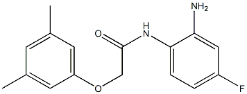 N-(2-amino-4-fluorophenyl)-2-(3,5-dimethylphenoxy)acetamide Struktur