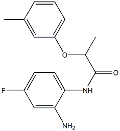 N-(2-amino-4-fluorophenyl)-2-(3-methylphenoxy)propanamide Struktur