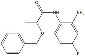 N-(2-amino-4-fluorophenyl)-2-(benzyloxy)propanamide Struktur