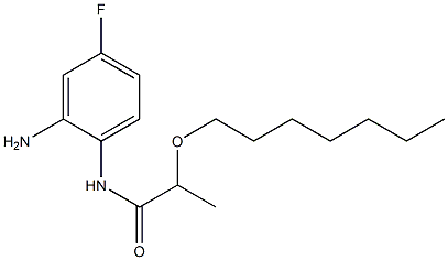 N-(2-amino-4-fluorophenyl)-2-(heptyloxy)propanamide Struktur