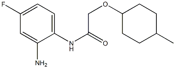 N-(2-amino-4-fluorophenyl)-2-[(4-methylcyclohexyl)oxy]acetamide Struktur